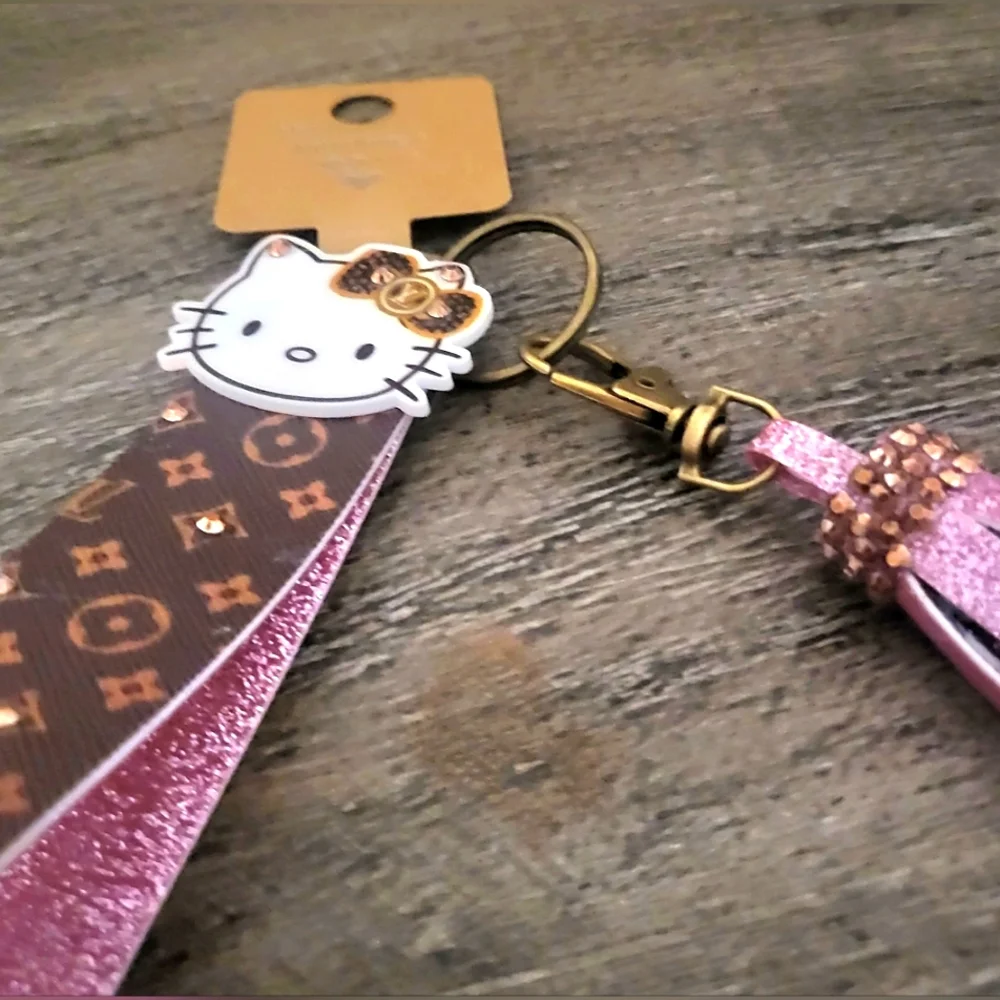 Hello Kitty Designer Inspired Key Fob Wristlet 🎉2/$30🎉 - Picture 5 of 6